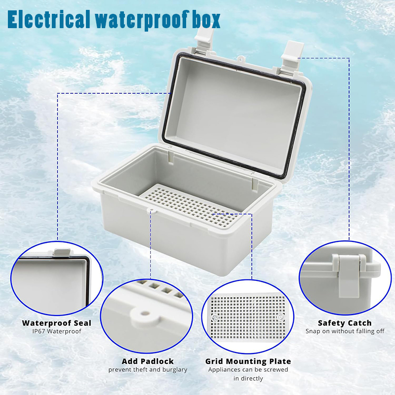 Outdoor Power Junction Box - IP66 Waterproof Power Electrical Junction Box
