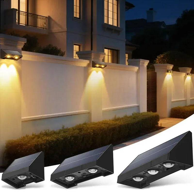Outdoor Power Number - Solar Wall Lamp Outdoor Waterproof Warm