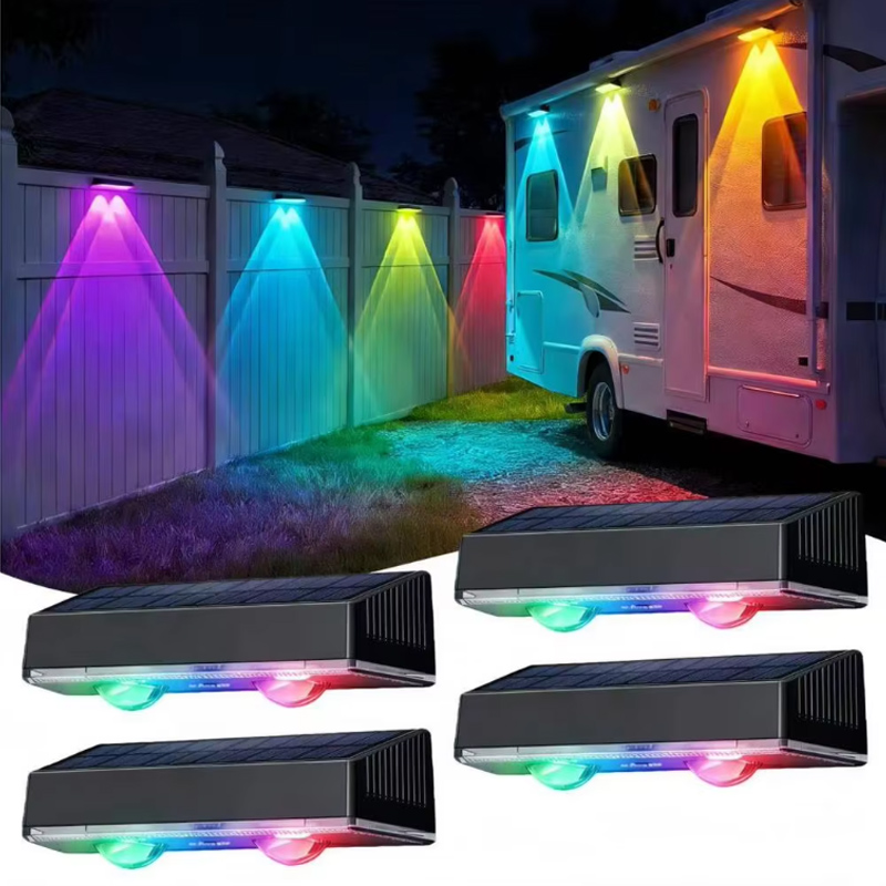 Outdoor Power Washer - Waterproof Solar-Powered Wall Washer Light for