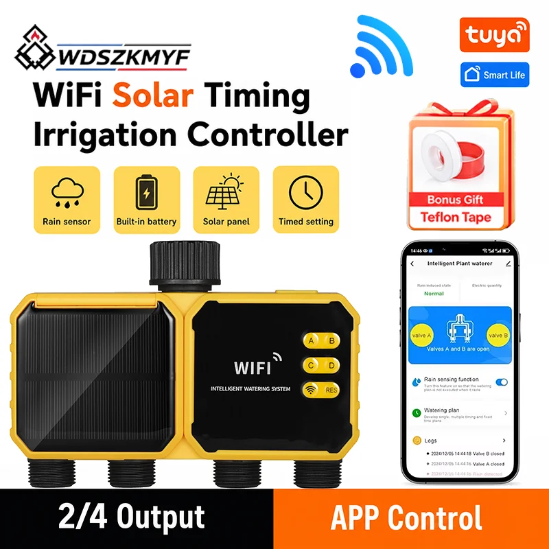 Power Zone Outdoor Timer - Smart 2/4 Zones Solar Powered WiFi