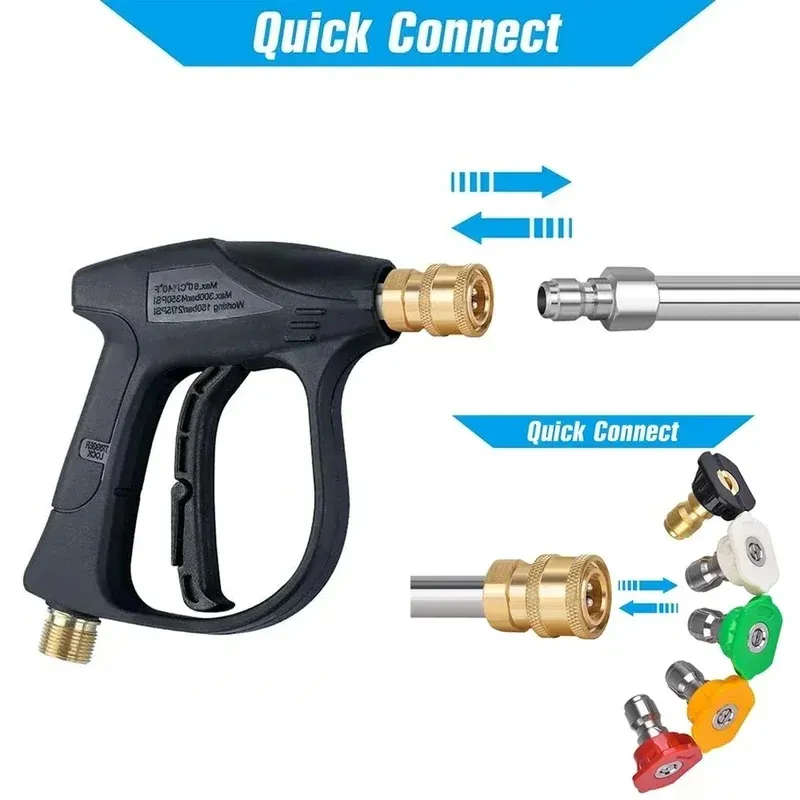 Outdoor Power Washer - 3000PSI High Pressure Cleaning Water Gun