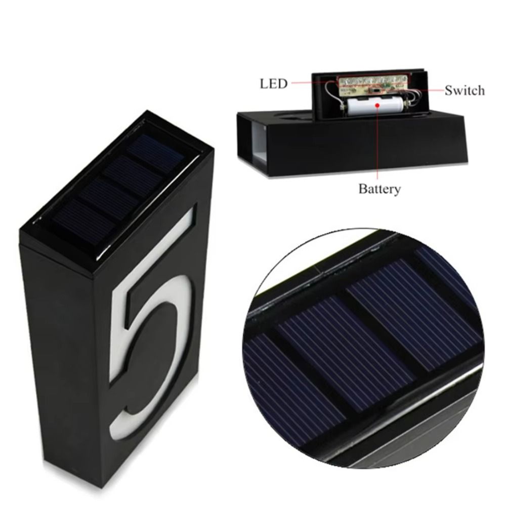 Easy Install Solar LED House N - Outdoor Power Number 评论和价格