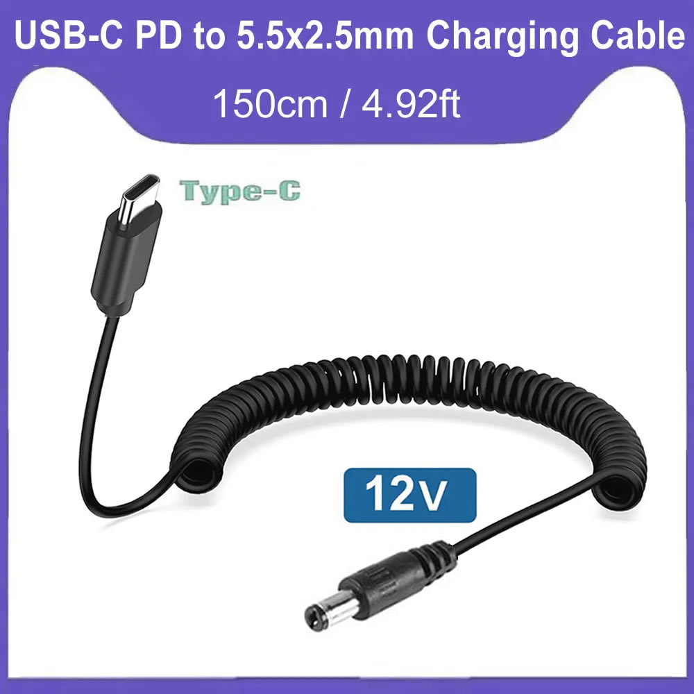 USB C to DC 5.5mm x 2.5mm Powe - Outdoor Power Supply 12V 评论和价格