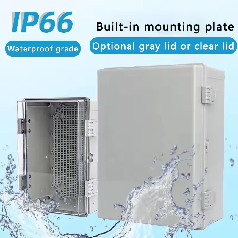 IP66 Waterproof Gray/Transpare - Outdoor Power Junction Box 评论和价格