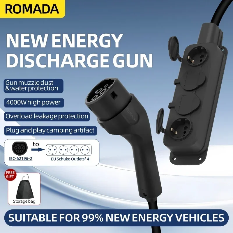 Portable 16A 4KW Electric Car  - Ac Outdoor Power 评论和价格