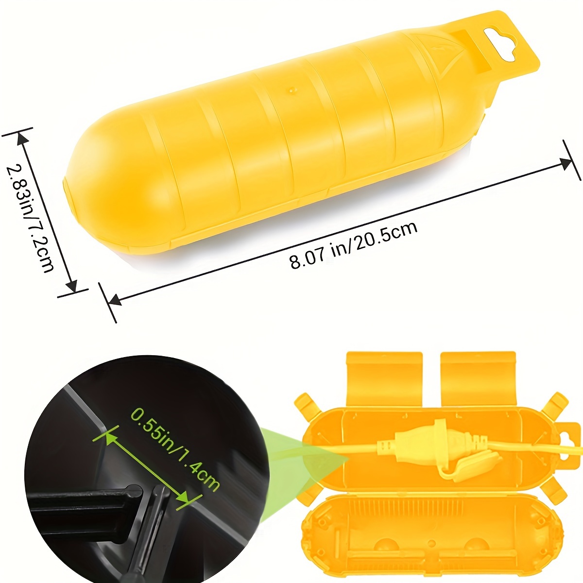 Extension Yellow Cord Safety C - Outdoor Power Outlet Cover 评论和价格