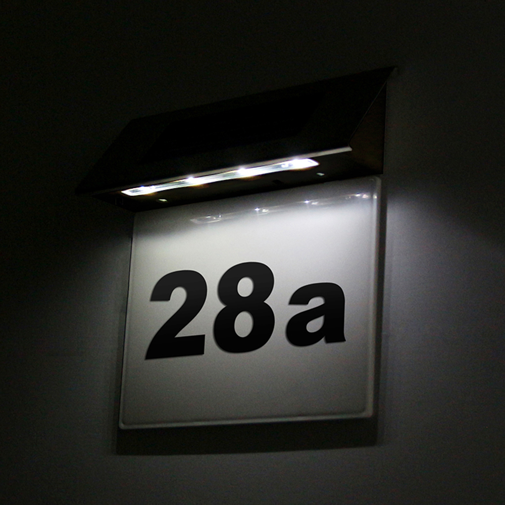 LED Solar Powered Wall Light L - Outdoor Power Number 评论和价格