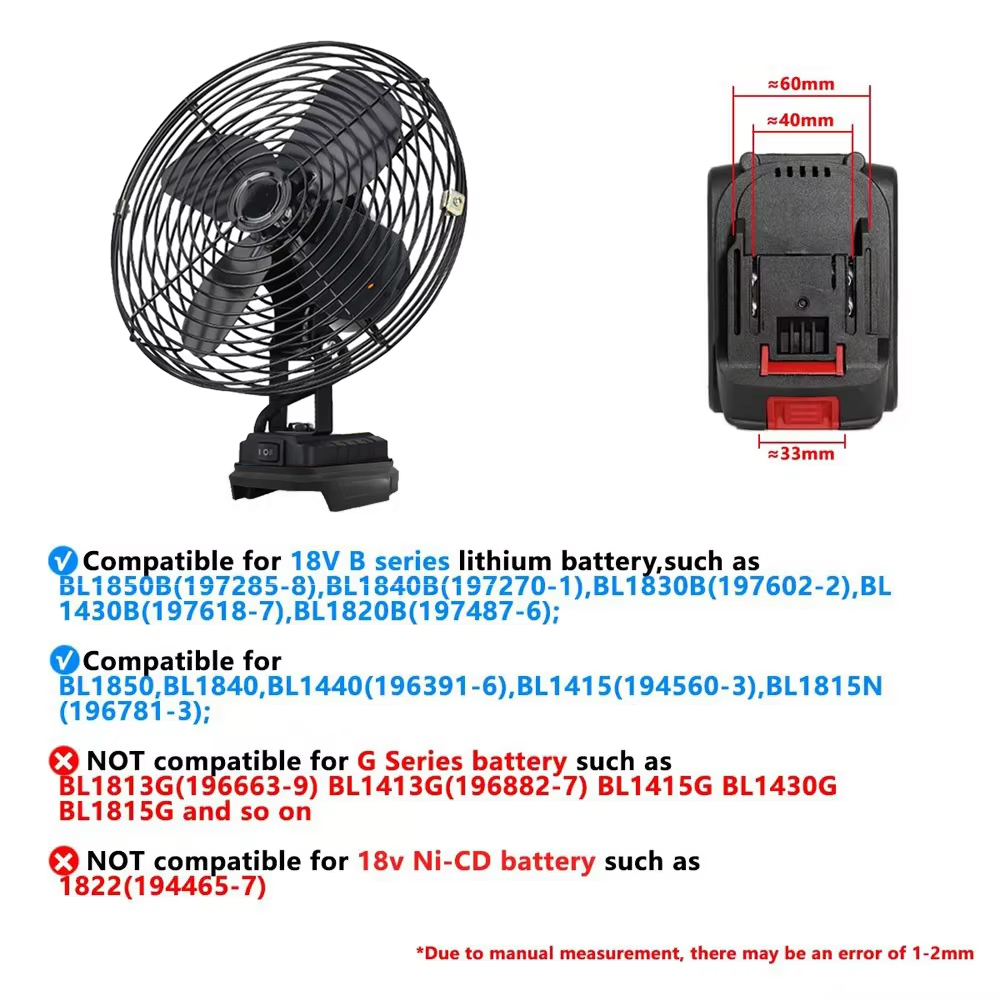 6/8In Camping Fan Outdoor Fish - Outdoor Power Fan 评论和价格