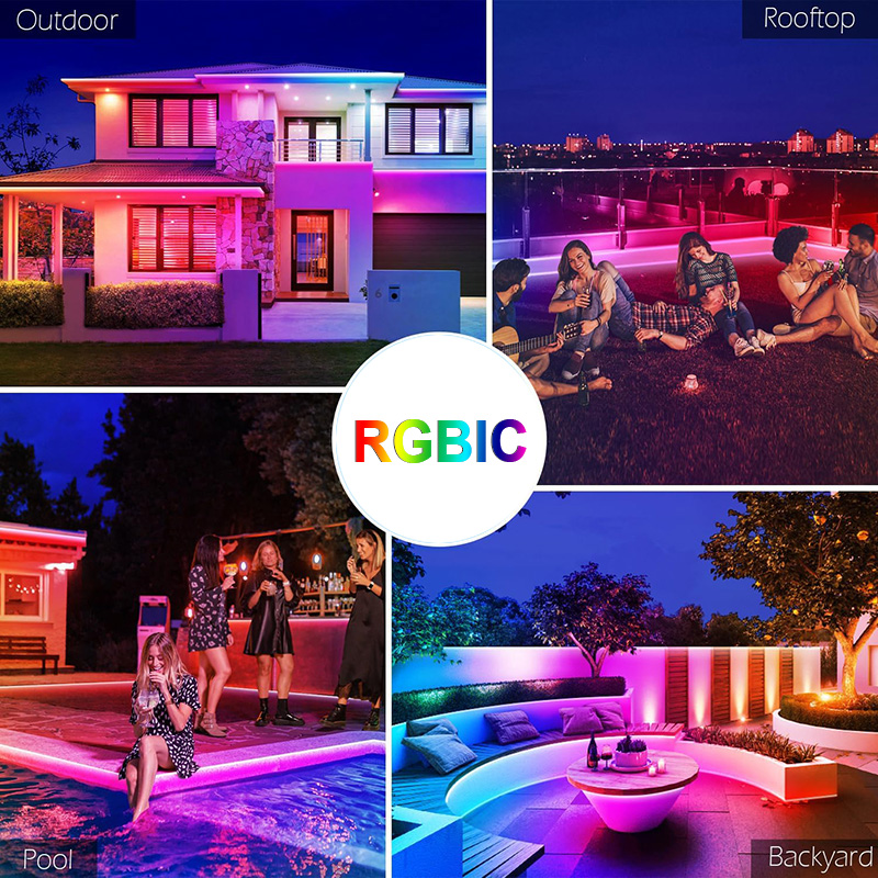 Waterproof Colorful Light Stri - Outdoor Power Strip Weatherproof 评论和价格
