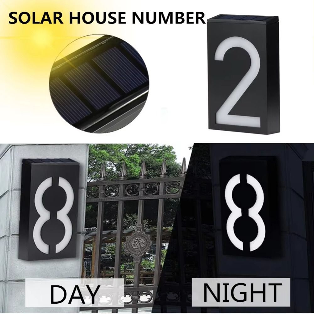 Easy Install Solar LED House N - Outdoor Power Number 评论和价格
