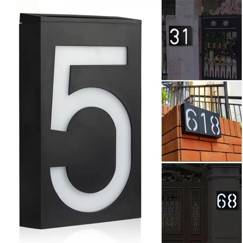 Easy Install Solar LED House N - Outdoor Power Number 评论和价格