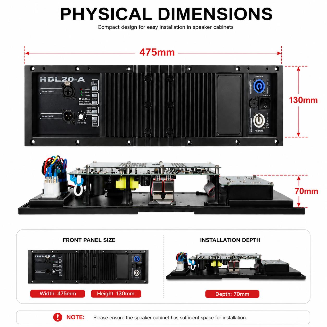 Gooermi  HDL20-A DSP Class D P - Outdoor Power Amplifier 评论和价格