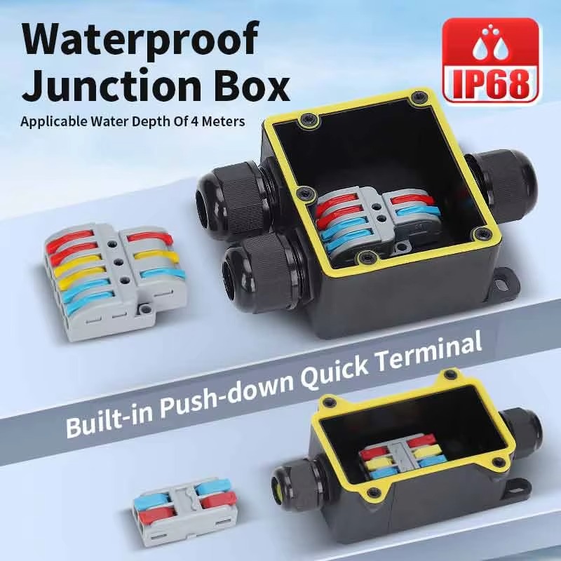 Junction Box Waterproof IP68 2 - Outdoor Power Junction Box 评论和价格