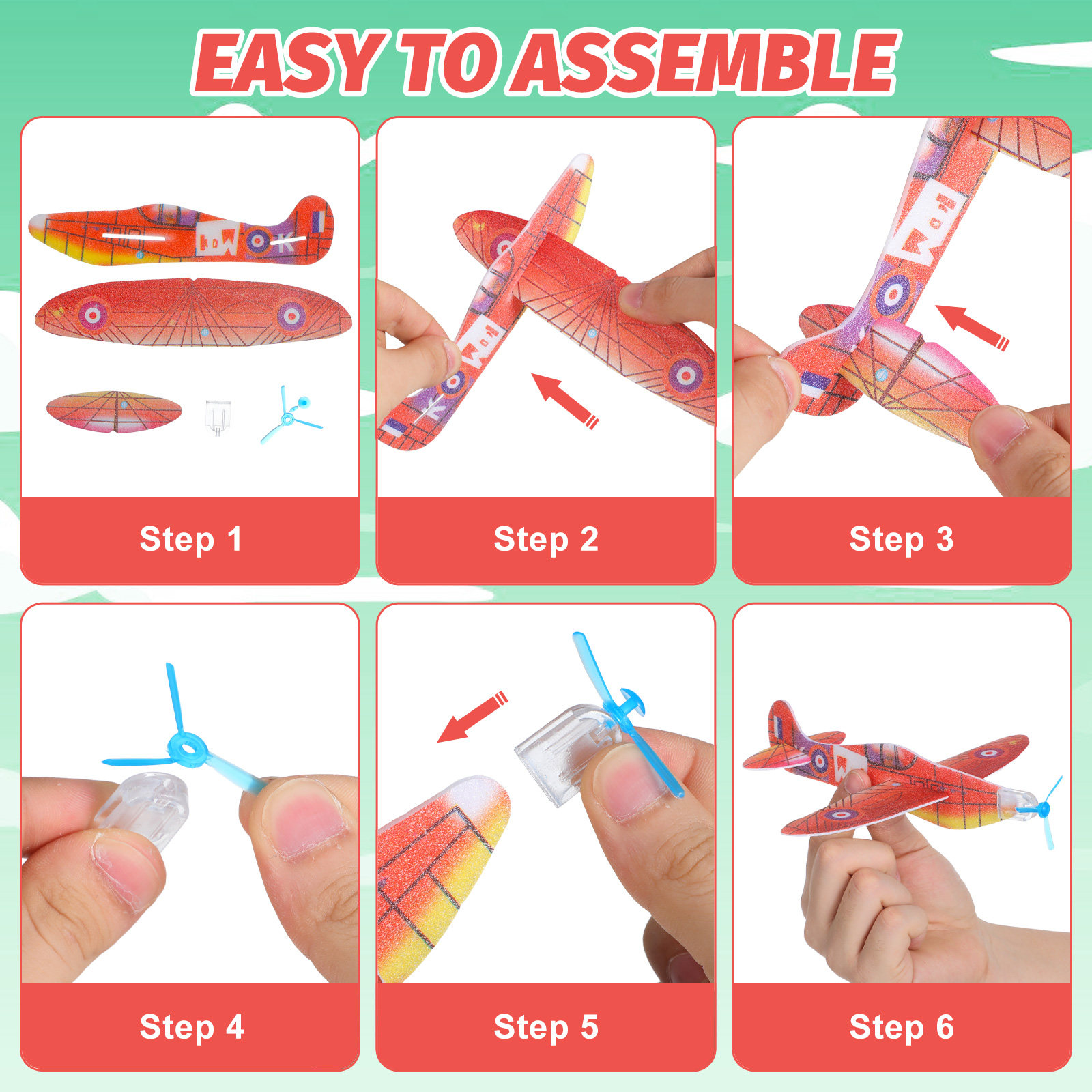 36Pcs Foam Airplane Models Hig - Quality Outdoor Power 评论和价格