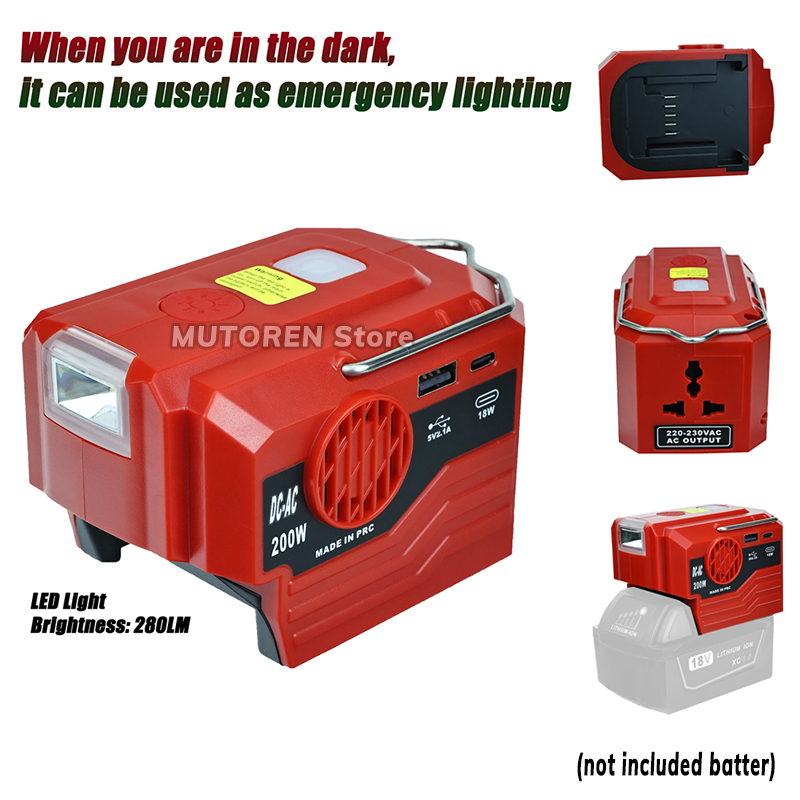 200W Portable Power Inverter 1 - Outdoor Power Inverter 评论和价格