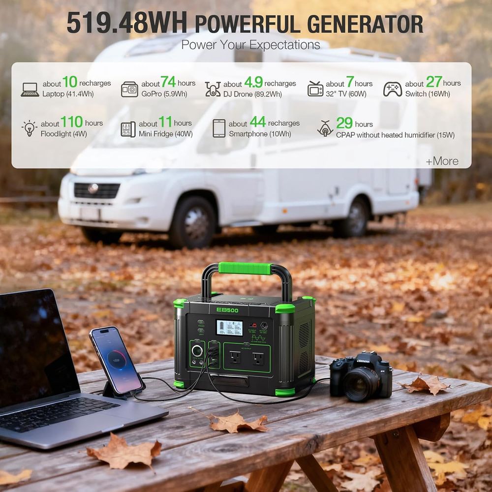 500W Portable Power Station 51 - Ac Outdoor Power 评论和价格