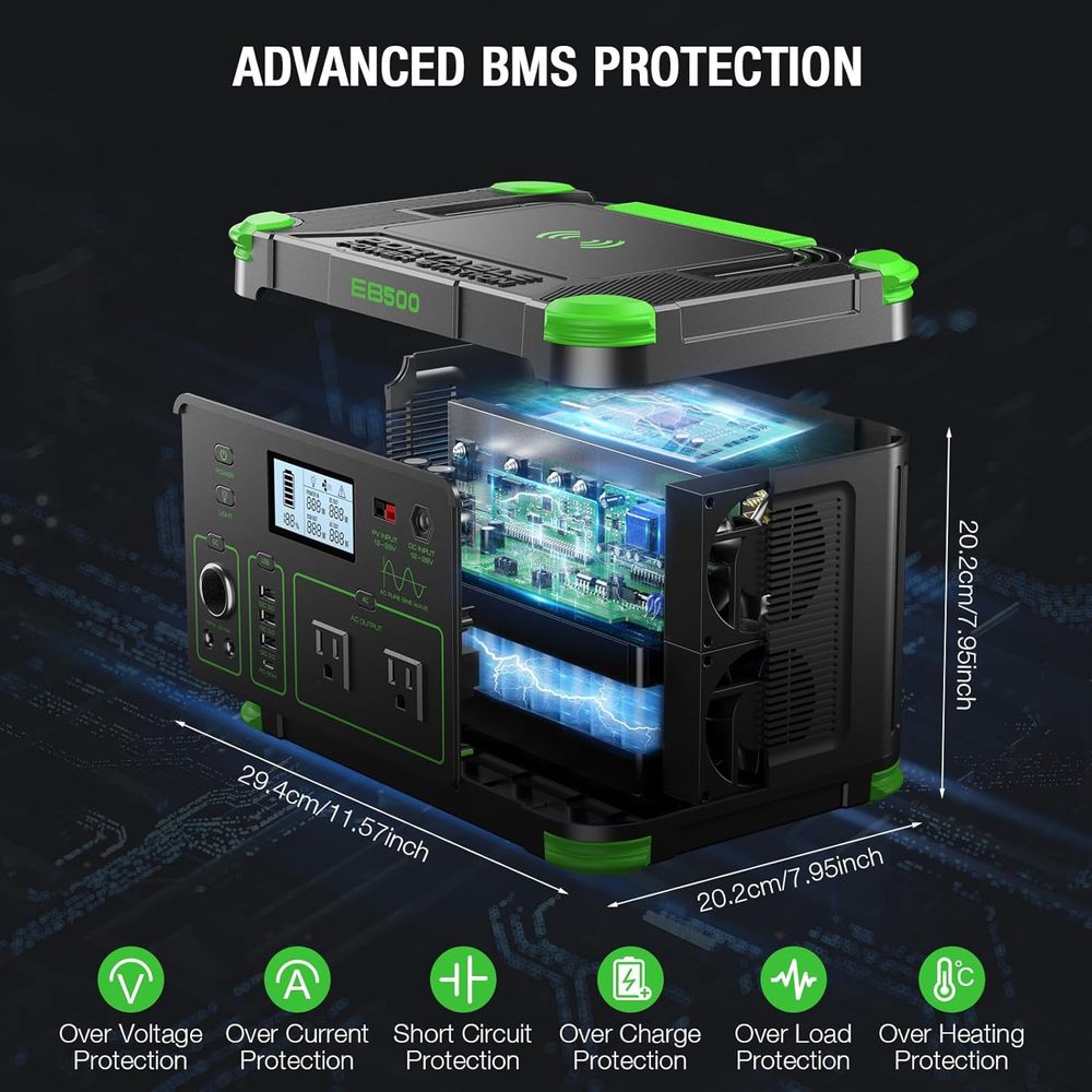 500W Portable Power Station 51 - Ac Outdoor Power 评论和价格