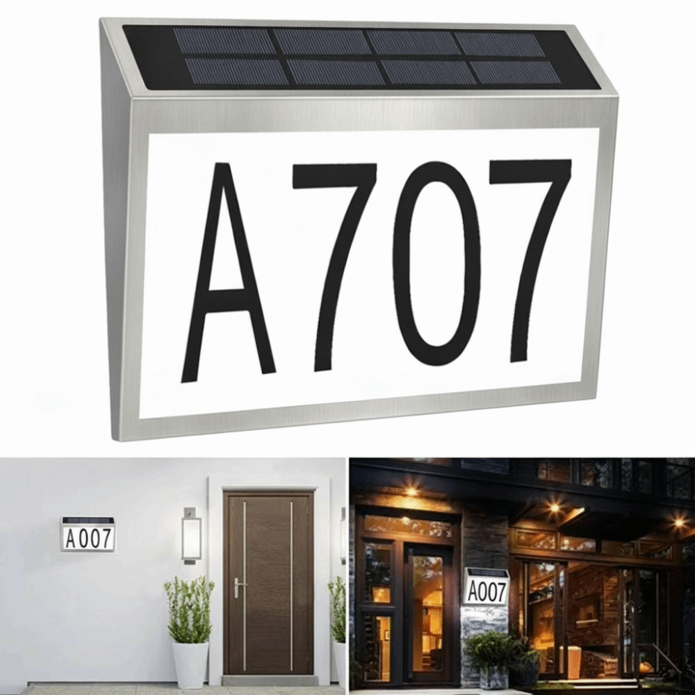 Easy Install Solar LED House N - Outdoor Power Number 评论和价格