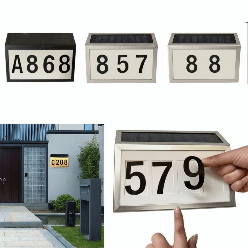 Easy Install Solar LED House N - Outdoor Power Number 评论和价格
