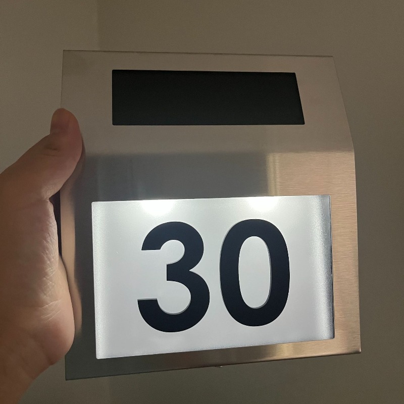 Custom Stainless Steel Light G - Outdoor Power Number 评论和价格