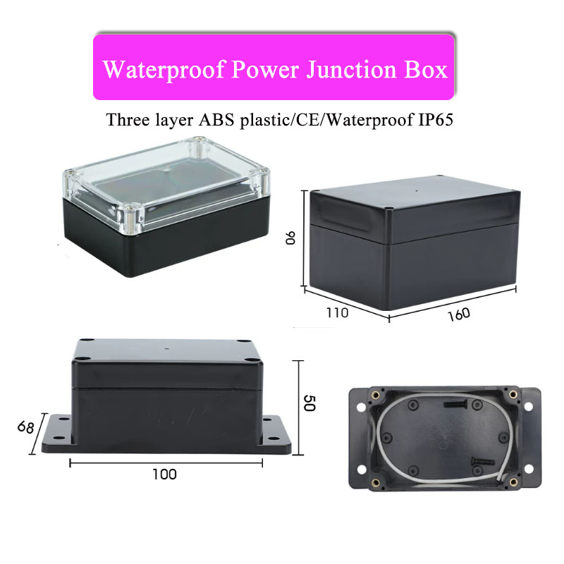 ABS Plastic Black Triple Water - Outdoor Power Junction Box 评论和价格