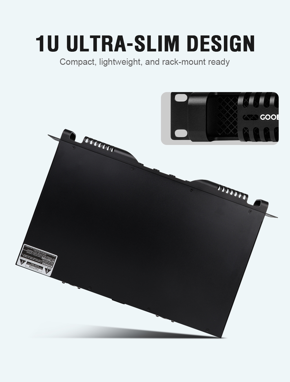 Gooermi DE2300 1U 4-Channel Di - Outdoor Power Amplifier 评论和价格