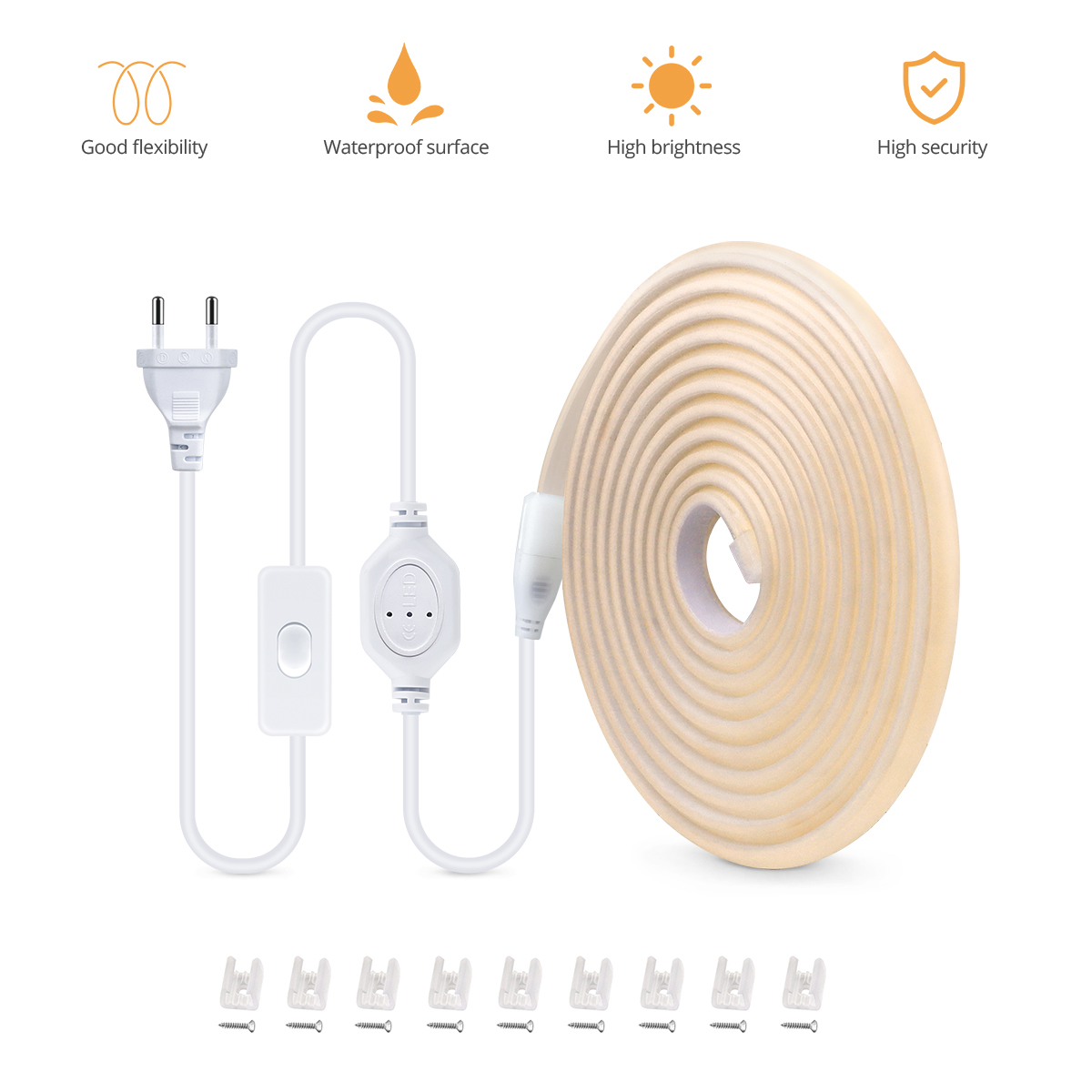 110V 220V COB LED Strip Outdoo - Outdoor Power Strip Weatherproof 评论和价格