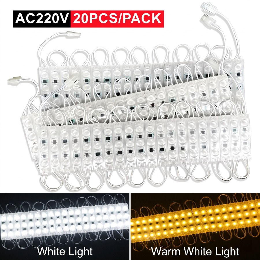 220V Highlight Led Module 20PC - Outdoor Power Strip Weatherproof 评论和价格