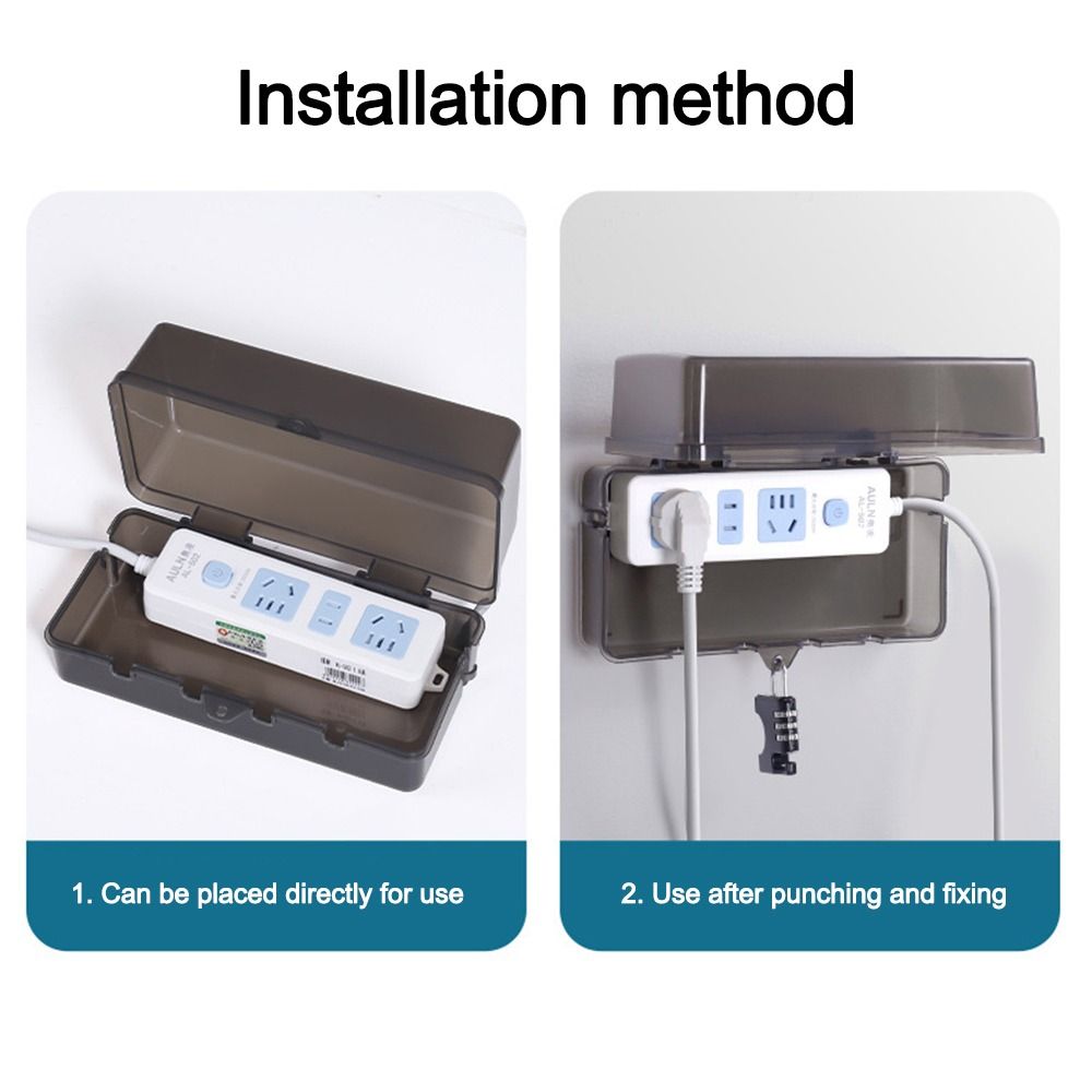 Portable Plastic Plug Box Anti - Outdoor Power Strip Weatherproof 评论和价格