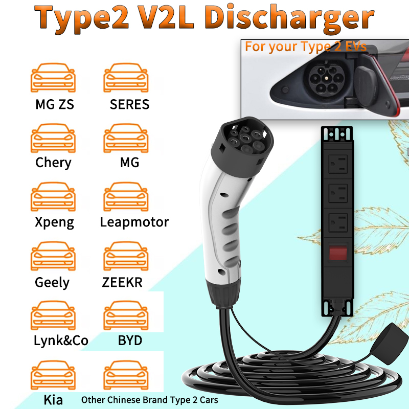 WUFEN Portable Type 2 V2L Cabl - Ac Outdoor Power 评论和价格