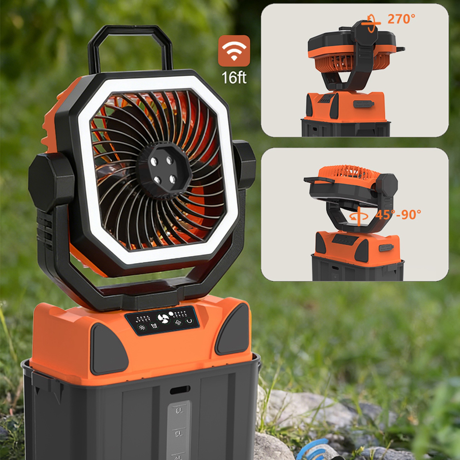 Rechargeable Camping Fan with  - Outdoor Power Fan 评论和价格