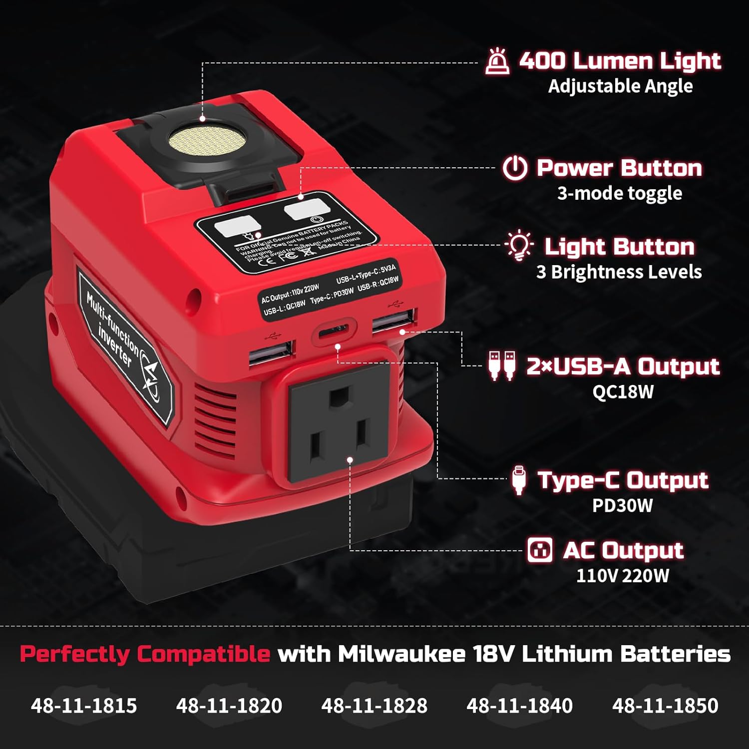 Kzreect 220W Power Inverter Co - Outdoor Power Inverter 评论和价格